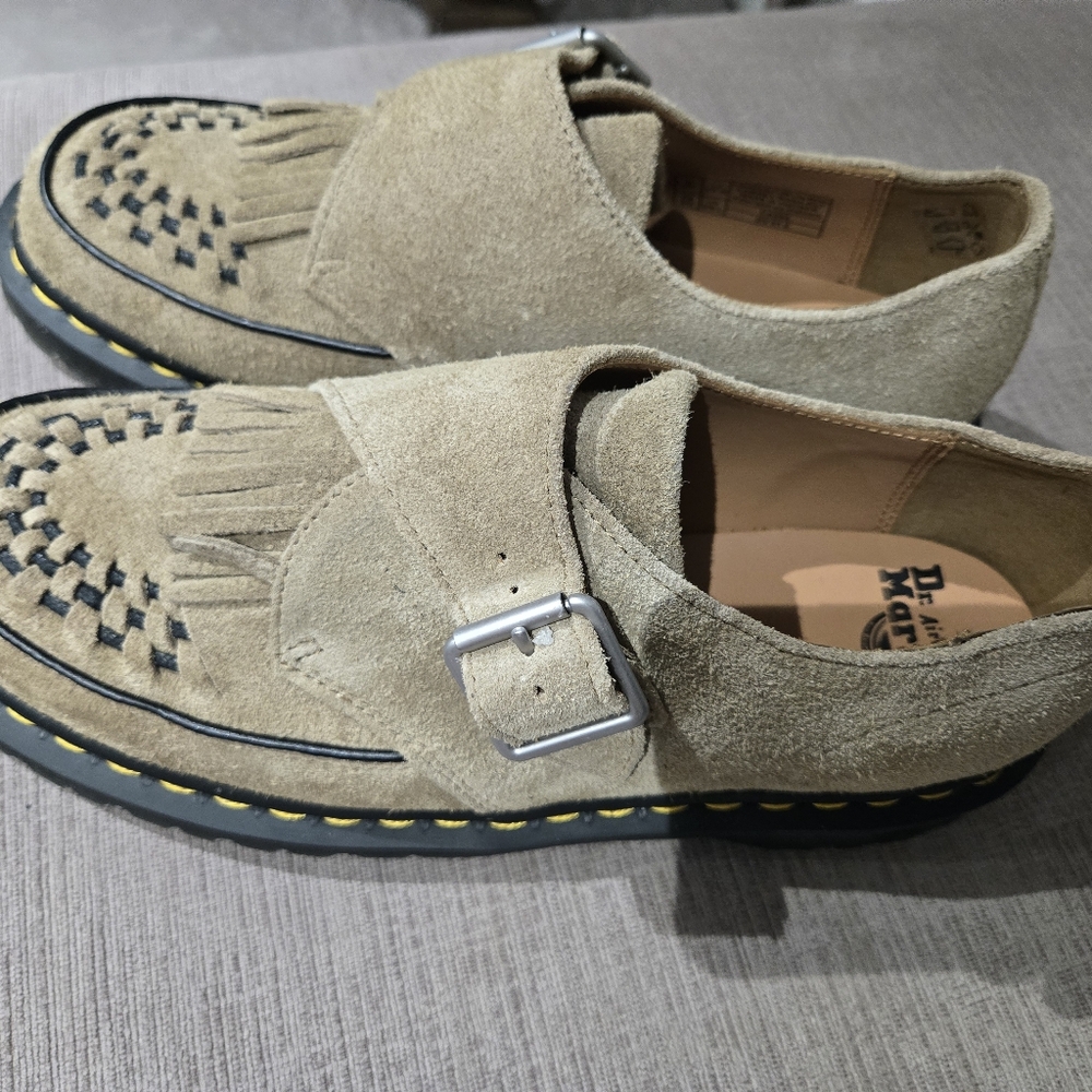 Ramsey Suede Kiltie Buckle Creepers Shoes - Unisex - Picture 6 of 8